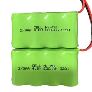 Batteria ad ampia temperatura ni-mh <span class=keywords><strong>2</strong></span>/<span class=keywords><strong>3AA</strong></span> 3.6V 600mah <span class=keywords><strong>2</strong></span>.4V batteria - Product Image 6