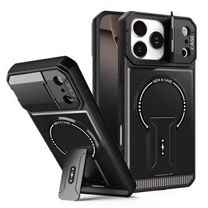 Di lusso armatura Flip fotocamera proteggere la ricarica Wireless custodia del telefono per <span class=keywords><strong>iPhone</strong></span> 17 Pro Max magnetico pieghevole <span class=keywords><strong>Cover</strong></span> - Product Image 2