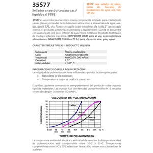 Adesivo sigillante 75ml per gas e liquidi, resistente e ad asciugatura rapida, ideale per riparazioni e sigillatura di tubature. - Product Image 2