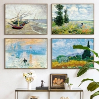 Dropshipping Peint à la main Vintage Forêt Paysage Toile Mur Huile Art 100% Feuille d'or Peinture abstraite Paysage Sujets