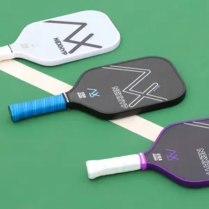 Wholesale Design UV LOGO Printed USAPA Approved Rough Surface Edgeless Custom Pickleball Paddle Racket Set