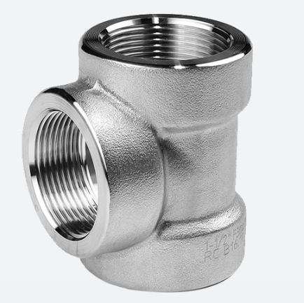 High Pressure Stainless Steel Forged Threaded Tee Pipe Fittings