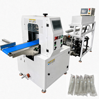 Machine d'emballage numérique PLC haute vitesse pour gobelets jetables à usage unique, film en rouleau pour scellage et emballage de gobelets en papier et plastique