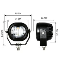 Nouvelle lampe de travail à faisceau linéaire pour chariot élévateur, zone de sécurité LED rouge 2,4 pouces, indice de protection IP67, 12-110V, entrepôt