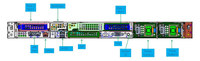 Serveur en rack 1U PowerEdge R450, serveur GPU, Xeon Silver 4314 16C, 64 Go de RAM, 2x 960 Go SSD en stock