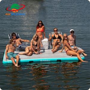 Plateforme flottante pour la pêche, ponton de pêche portable, bateau de pêche gonflable, coussin d'air, <span class=keywords><strong>tapis</strong></span> magique gonflable - Product Image 3