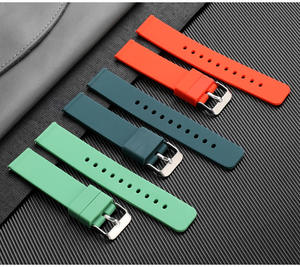 Correa de reloj deportivo de silicona de alta demanda, reloj inteligente de 20mm y 22mm de ancho para Huawei GT3/GT2/<span class=keywords><strong>Honor</strong></span> <span class=keywords><strong>Magic</strong></span> <span class=keywords><strong>2</strong></span>, pulsera de silicona transpirable - Product Image 2