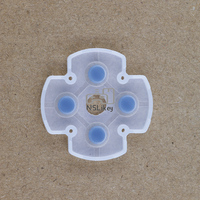 Coussinets en caoutchouc conducteurs NSlikey pour boutons D-pad et ABXY de manettes PS4 JDS-050, 055, 001, 011, 030, 040
