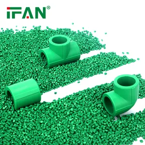 IFAN bahan Polipropilena fitting PPR soket plastik hijau kaus siku fitting pipa air PPR