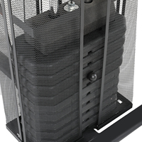 Appareil de musculation multifonctionnel individuel pour intérieur, équipement de fitness à domicile, pile de poids de 45 kg, design compact en métal