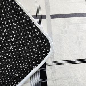 Tapis <span class=keywords><strong>de</strong></span> salon moderne à motifs linéaires, tapis familial pour sièges, tapis chauffant pour les pieds - Product Image 4