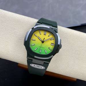 นาฬิกาหรูเคสเซรามิกสำหรับผู้ชายหน้าปัดสีเขียว40มม. สายนาฬิกาอัตโนมัติ - Product Image 4