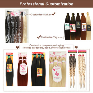 EXpression 3X Cabello Trenzado Pre-Estirado de 26 Pulgadas, Venta al por Mayor, Fácil de Trenzar, 100% <span class=keywords><strong>Kanekalon</strong></span>, Cabello Trenzado Pre-Estirado - Product Image 5