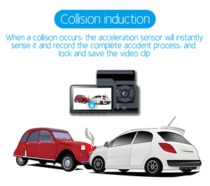 HD 1080P xe Bảng điều khiển lái xe ghi âm ba ống kính vòng lặp ghi âm tầm nhìn ban đêm hồng ngoại MicroSD điện thoại di động kết nối Wifi - Product Image 2