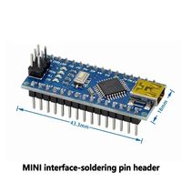 Carte Nano V3.0 avec câble, carte Nano ATmega328P, puce CH340G, microcontrôleur 5V 16M compatible avec Arduino Nano