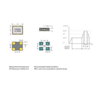 Unité de cristal SMD 16.000 MHz 5,0 x 3,2 mm 20 pF Plus ou Moins 20 ppm Moins 20 à Plus 70°C pour MCU STM32 ESP32