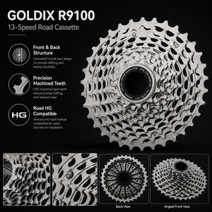 GOLDIX Nouvelle Arrivée <span class=keywords><strong>Cassette</strong></span> de vélo de route 13S <span class=keywords><strong>11</strong></span>-34T en alliage d'acier usiné CNC R9100 - Product Image 4