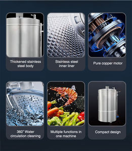 เครื่องละลาย<span class=keywords><strong>น้ำ</strong></span>แข็งเนื้อสัตว์แบบเร็วขนาด 80 ลิตร สำหรับใช้ในเชิงพาณิชย์ กำจัดเลือดและน้ำออกจากเนื้อสัตว์ เครื่องล้างซี่โครง<span class=keywords><strong>หมู</strong></span> เครื่องอบแห้งพร้อมมอเตอร์สำหรับผัก - Product Image 4