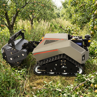 Tondeuse à fléaux industrielle sans fil diesel multifonctionnelle à braquage zéro, télécommandée, portée 400m, pour usage agricole, vente en gros à prix abordable