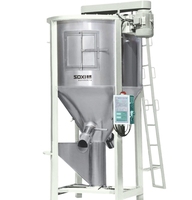 Mélangeur vertical de granulés plastiques de grande capacité pour système de chargement central par injection