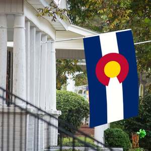 Drapeau personnalisé avec logo 3x5 pieds, style fanion, unilatéral, Colorado, agence de voyages, bannières nationales, affichage, drapeau imprimé personnalisé - Product Image 4