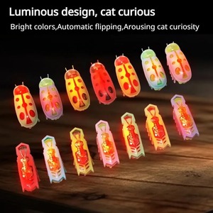 Mini jouet électrique interactif pour chat et chien, en forme de coccinelle mignonne, jouet pour chat en forme d'insecte marchant, accessoires de jeu pour chat - Product Image 3