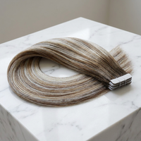 Extensions de cheveux naturels Remy à bandes adhésives double trame 2026 en gros, 100 % cuticules alignées, vrais cheveux blonds