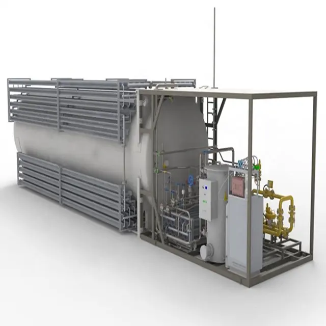Lng Containerized Regasification Station Proces Productie Plant Apparatuur Chemicaliën