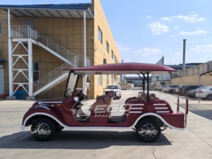 Voiture électrique de tourisme vintage classique du fournisseur chinois XCEGO, bonne qualité, rechargeable, couleur personnalisée, garantie 1 an, 8-10 places - Product Image 4
