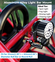 Kewig Aluminium-Legierung Motorrad-Lichtmontagehalterung Universelle Lichtleistenhalterung für Scheinwerfer Motorradzubehör