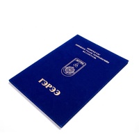 Université mongole bleu marine A4 velours certificat couverture Graduation dossier titulaire du diplôme
