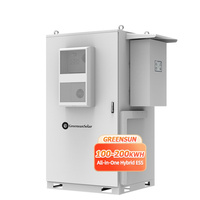 Armoire tout-en-un avec onduleur hybride triphasé 50 kW et batterie au lithium 57 kWh, 100 kWh, 200 kWh avec fonction parallèle