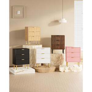 <span class=keywords><strong>Table</strong></span> <span class=keywords><strong>de</strong></span> <span class=keywords><strong>chevet</strong></span> moderne avec cadre doré et 3 tiroirs <span class=keywords><strong>de</strong></span> rangement, <span class=keywords><strong>table</strong></span> <span class=keywords><strong>de</strong></span> <span class=keywords><strong>chevet</strong></span> <span class=keywords><strong>haute</strong></span> pour chambre à coucher - Product Image 5