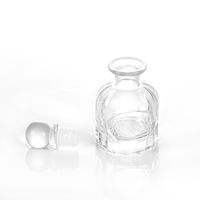 Flacon diffuseur de roseau d'aromathérapie en verre de parfum transparent avec logo personnalisé pour la maison