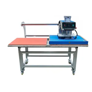 Whole sale Large format 60*80 cm pillow fabric rhinestone/crystal Heat press machine DTF semi-automatic heat press machine