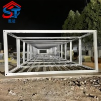 Structure en acier galvanisé, maison modulaire détachable, design moderne respirant, structure robuste et pliable pour la construction de maisons