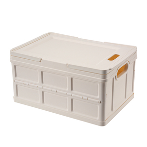 Wholesale foldable large durable camping plastic folding storage boxes