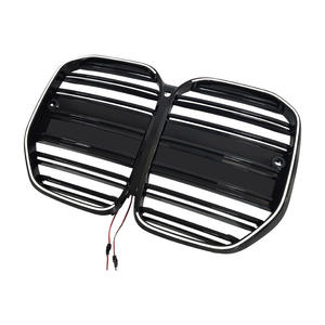 Griglia Anteriore a Doppio Rene con LED Nero Lucido per Paraurti per <span class=keywords><strong>BMW</strong></span> <span class=keywords><strong>Serie</strong></span> <span class=keywords><strong>4</strong></span> G26 <span class=keywords><strong>4</strong></span> Porte i4 <span class=keywords><strong>Gran</strong></span> <span class=keywords><strong>Coupé</strong></span> G22 2020-2025 - Product Image 3