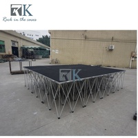 Scène de spectacle portable en alliage d'aluminium, pliable, pour événements et concerts – Vente en gros