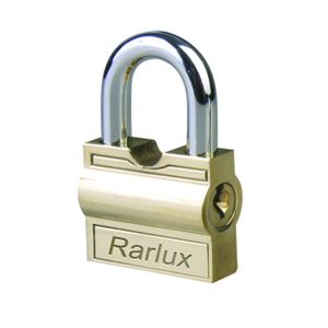 Candado de Latón con Cuerpo Sólido y Apertura Lateral en Forma de Tambor, Marca Rarlux - Product Image 2