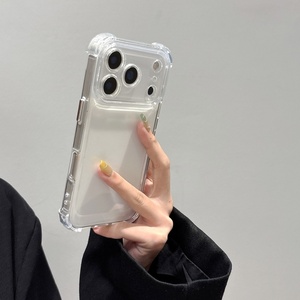 Custodia Trasparente Antiurto di Lusso per <span class=keywords><strong>iPhone</strong></span> 17 Pro 16 15 14 <span class=keywords><strong>13</strong></span> 12 11 17 Pro Max 17 Air, <span class=keywords><strong>Cover</strong></span> Morbida con Bordo Protettivo - Product Image 3