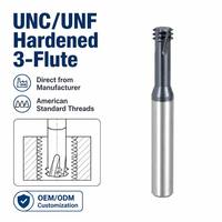 Fresa de Roscar de Carburo Sólido con Recubrimiento de AlTiN, de un Solo Filo y Extendida, HRC45 para Centro de Mecanizado CNC OEM/ODM