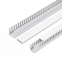 Goulotte de câblage en PVC blanc 40x30mm 50x40mm 60x40mm, fabricant de goulottes de câblage en plastique, chemin de câbles rainuré pour armoire électrique