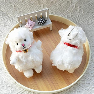 Porte-clés mignon en peluche mouton, pendentif animal agneau pour anniversaires et occasions spéciales, super doux, matériau principal en coton PP, personnalisable - Product Image 2