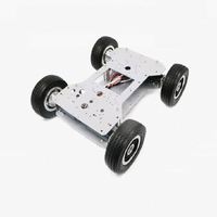 Plateforme robotique tout-terrain WD 4WD |   Suspension à pendule à haute garde au sol |   Construction en acier inoxydable |   Capacité de charge de 25 kg |