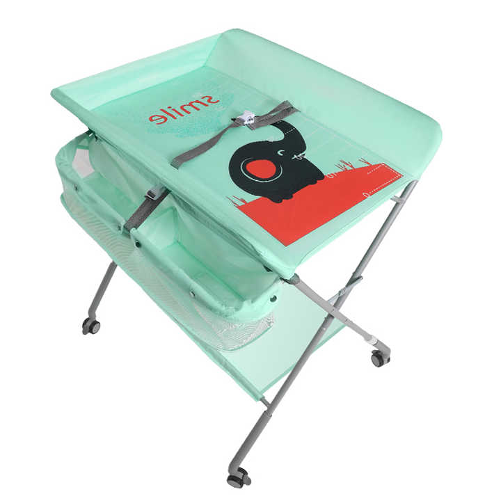 Most Popular Foldable Plastic Baby Changing Table Space-Saving Newborn Bathtub for 0-12 Months