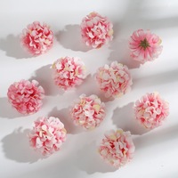 Lukisan Minyak Bola Permen Krisan Hydrangea Plastik Bunga Simulasi Buatan DIY Hanfu Hiasan Kepala Jepit Rambut Pernikahan Luar Ruangan