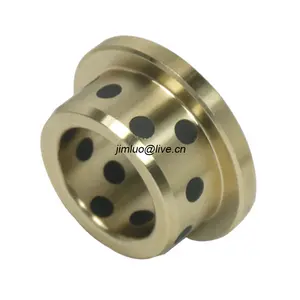 DIN Casted bronze graphite BWG-F flanged bearing for The Metals Industry Casting Machinery,Steel Rollers Ship's Cranes bushing