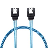 Cable de datos SATA de 7 pines macho a hembra de 0,6 m, cable de extensión de datos de alta velocidad de 6 Gbps para HDD y SSD, para dispositivos de almacenamiento de PC