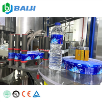 Machine à étiqueter automatique ronde en plastique pour bouteilles PET opp colle thermofusible eau boisson
